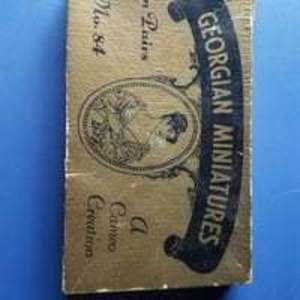 Georgian miniatures vintage box